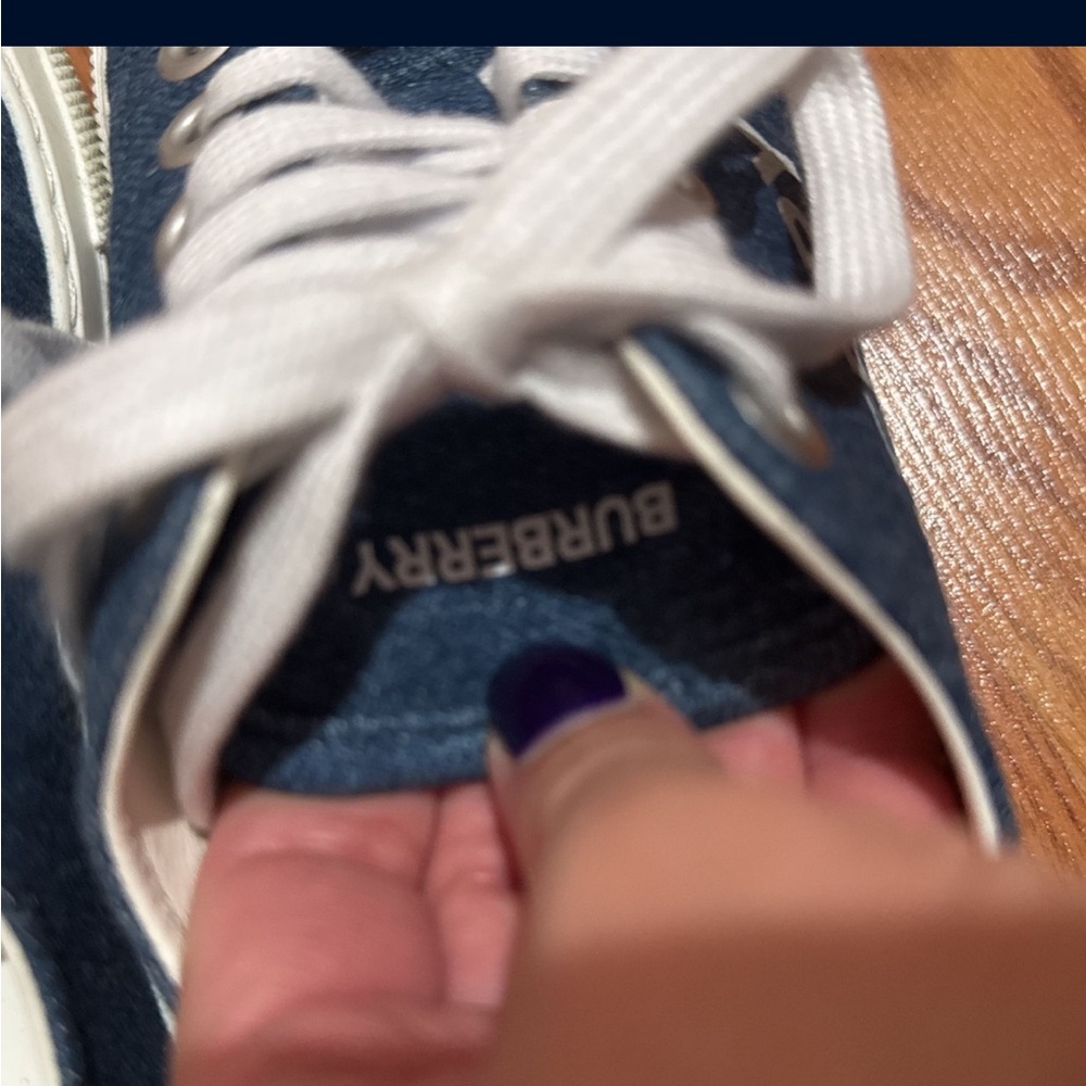 Denim buerberry sneakers - Picture 7 of 9